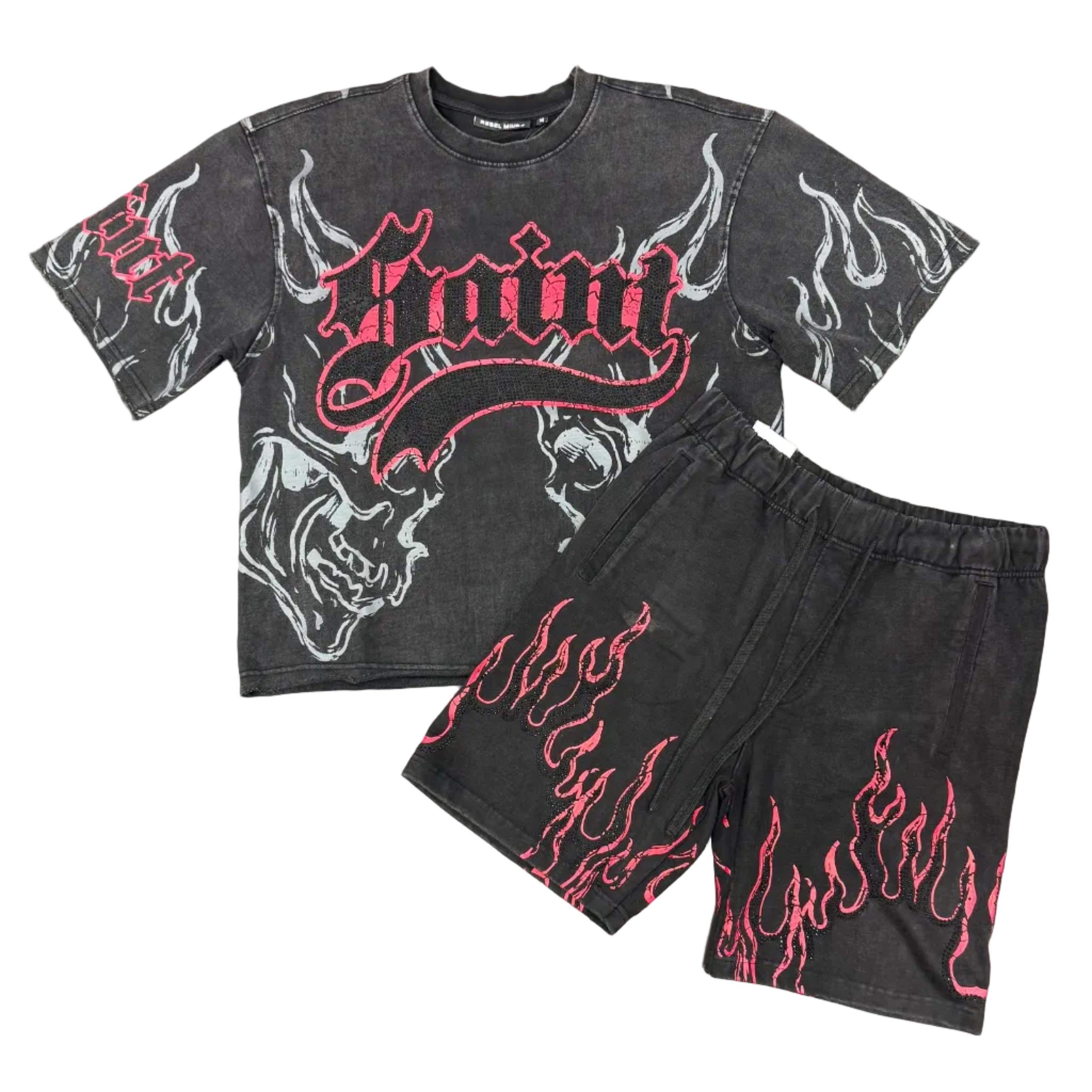 Rebel Minds "Saint Flames" Black Tee