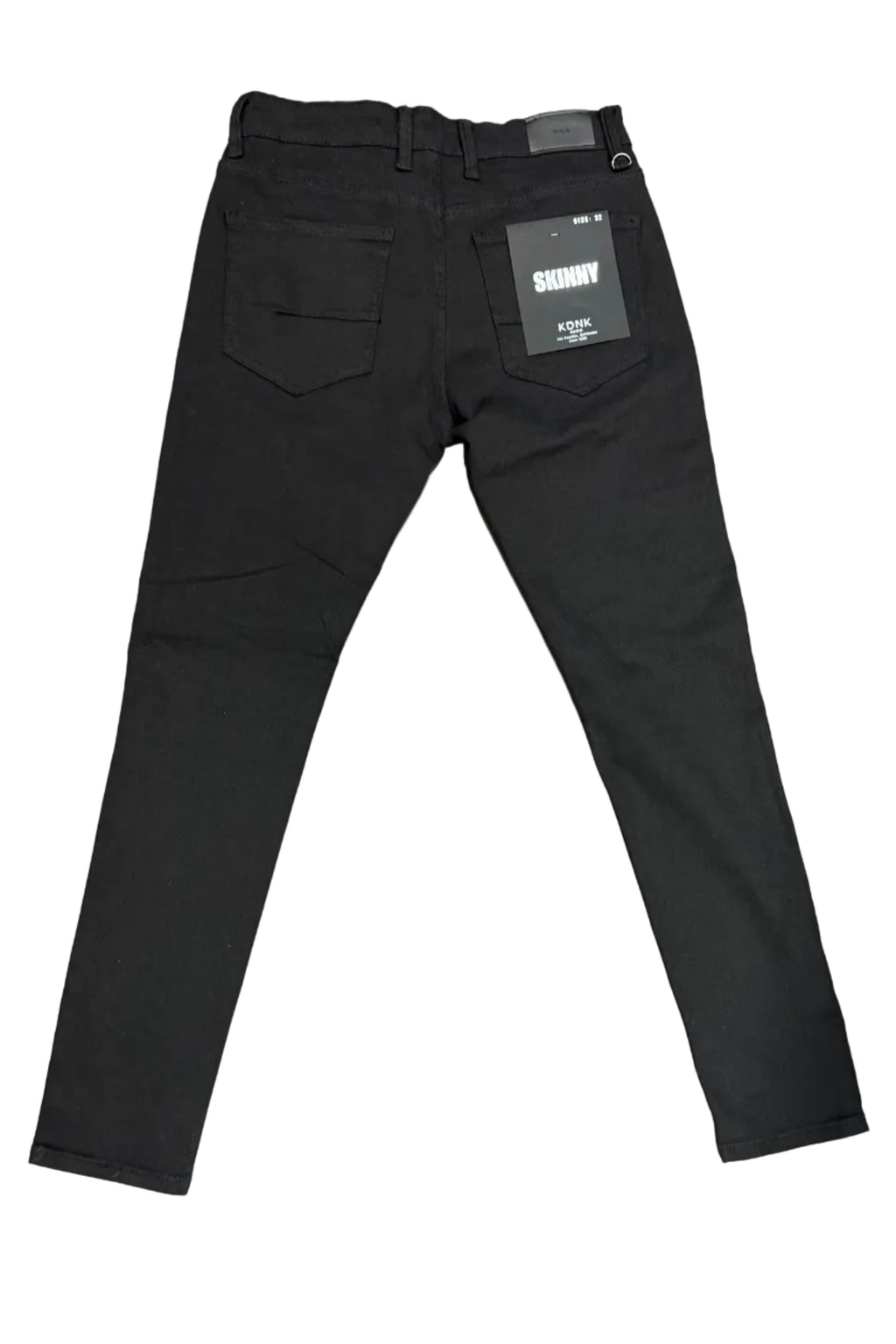 KDNK Black Distressed Skinny Jeans