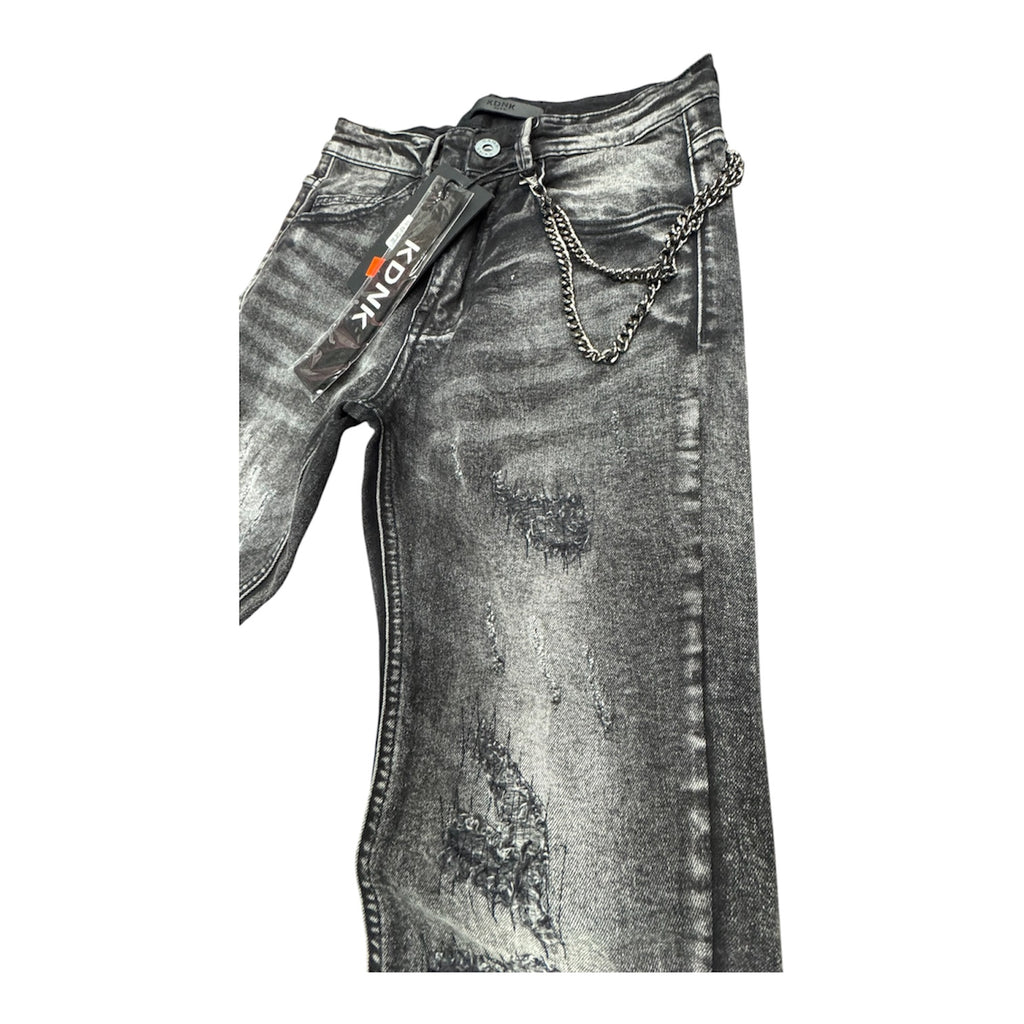 KDNK "Washed Black" Skinny Jeans