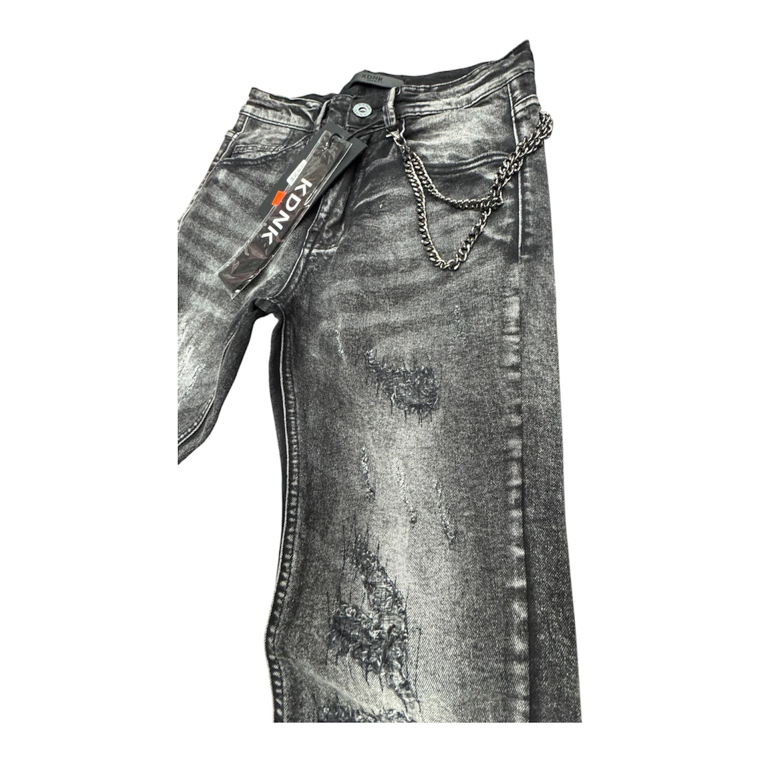 KDNK "Washed Black" Skinny Jeans