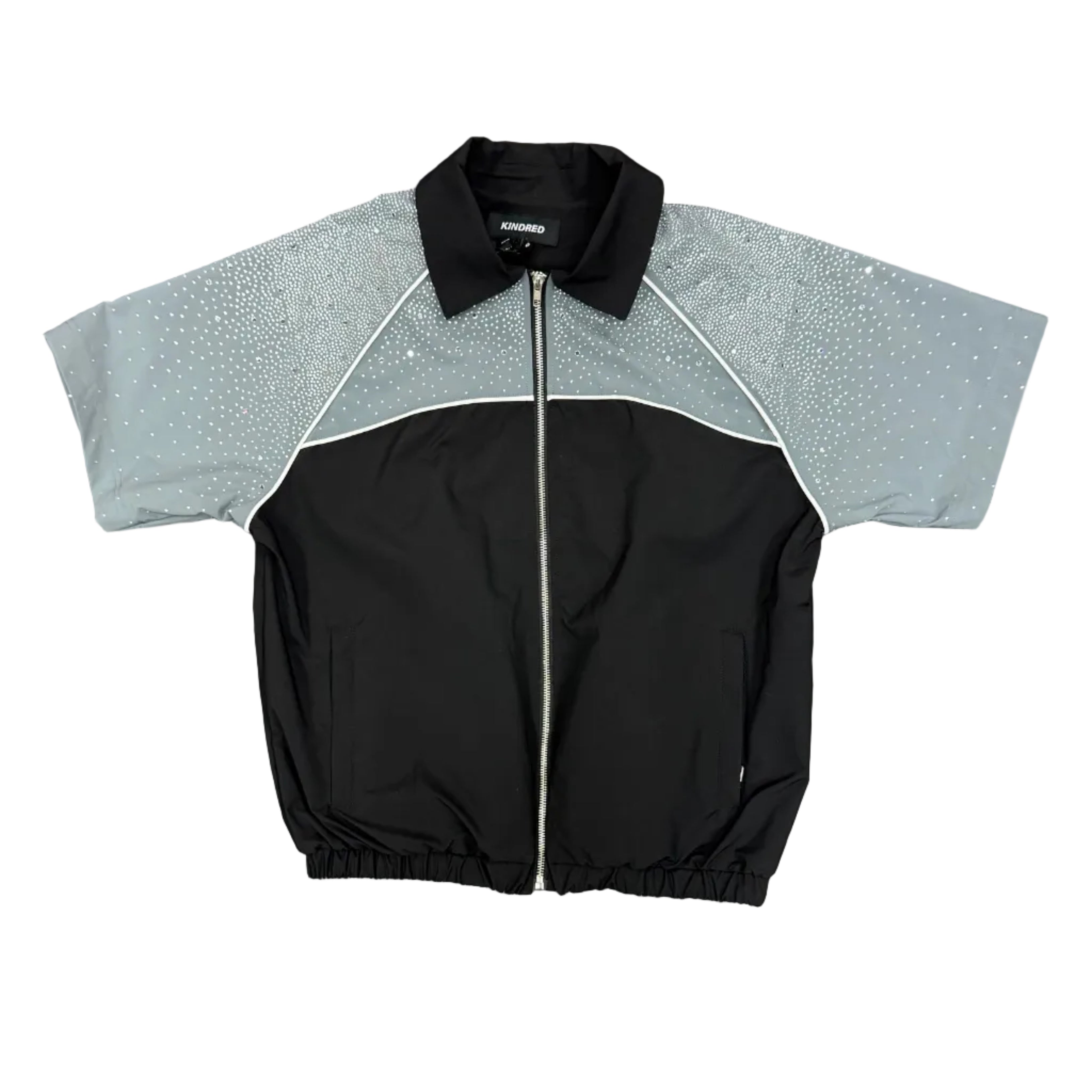 Kindred Rhinestone Zip-Up Shirt