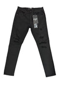 KDNK Black Distressed Skinny Jeans