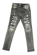 WAIMEA Distressed Skinny Jeans– Grey