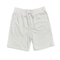 Rebel Minds White Rhinestone Fleece Shorts