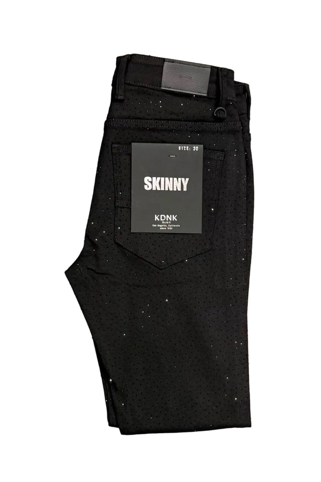 KDNK Rhinestone Skinny Jeans– Black