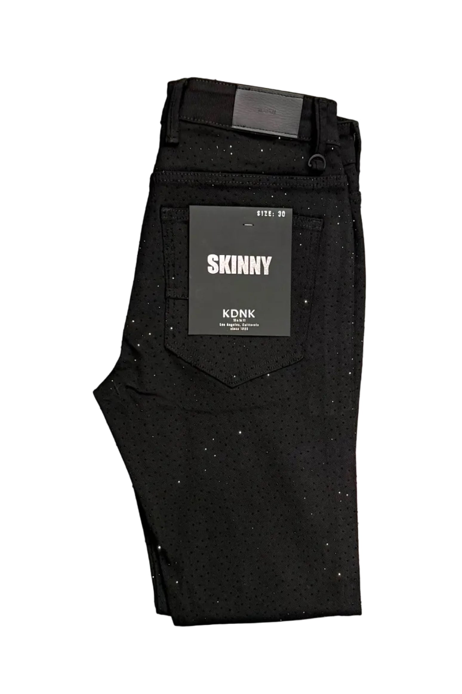 KDNK Rhinestone Skinny Jeans– Black