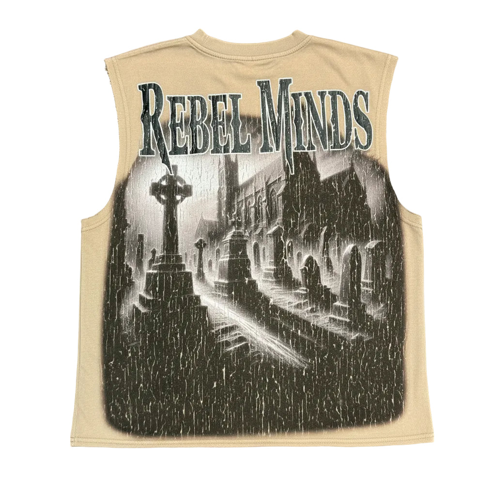 Rebel Minds Vintage Sand Sleeveless Tank