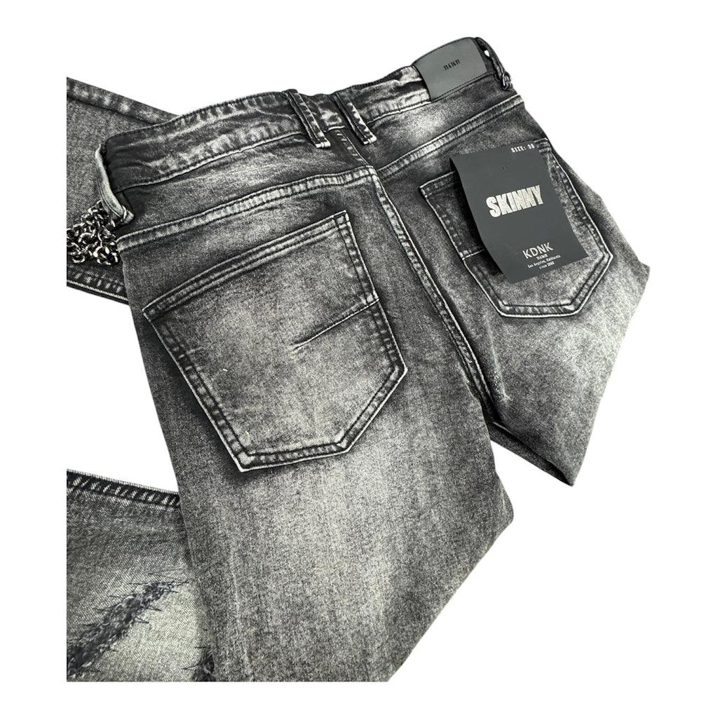 KDNK "Washed Black" Skinny Jeans