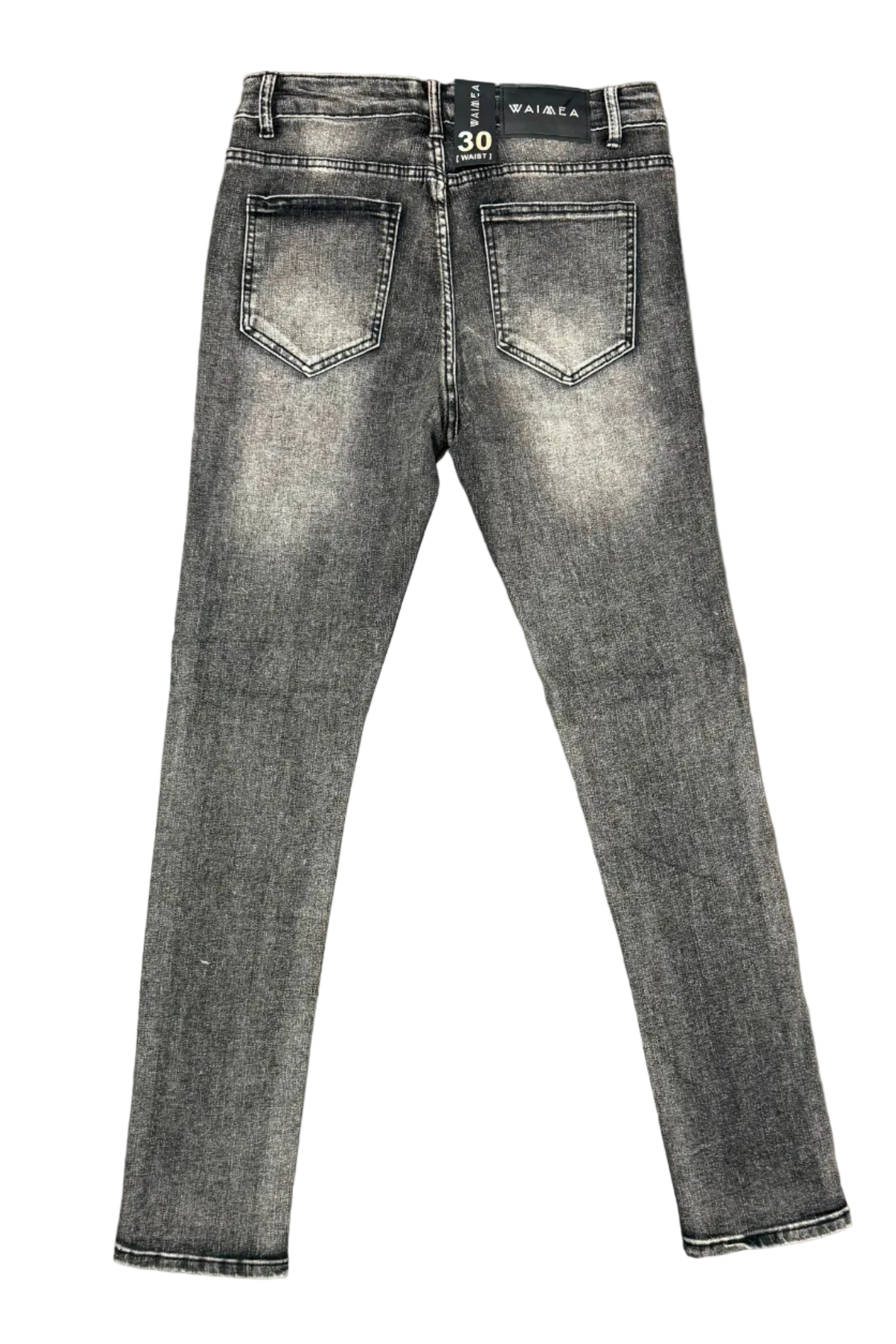 WAIMEA Distressed Skinny Jeans– Grey