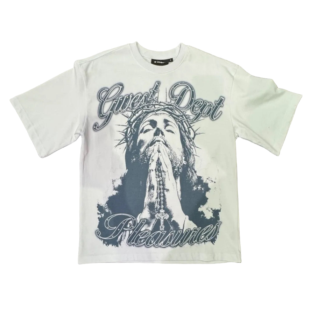 G West Rhinestone Holy Pleasures Tee