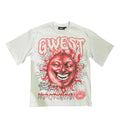 G WEST RHINESTONE PAIN & PEACE TEE
