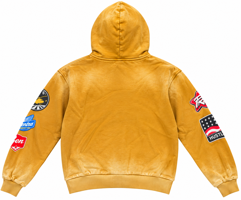 BKYS SAINTS Patch Zip-Up Hoodie