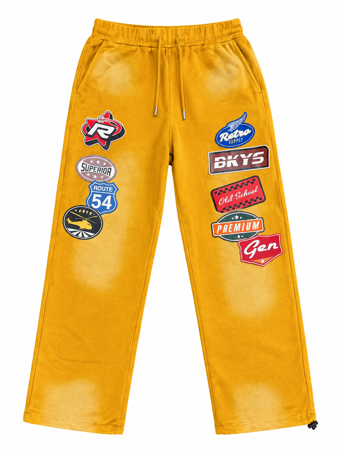 BKYS Saints Patch Wide-Leg Sweatpants