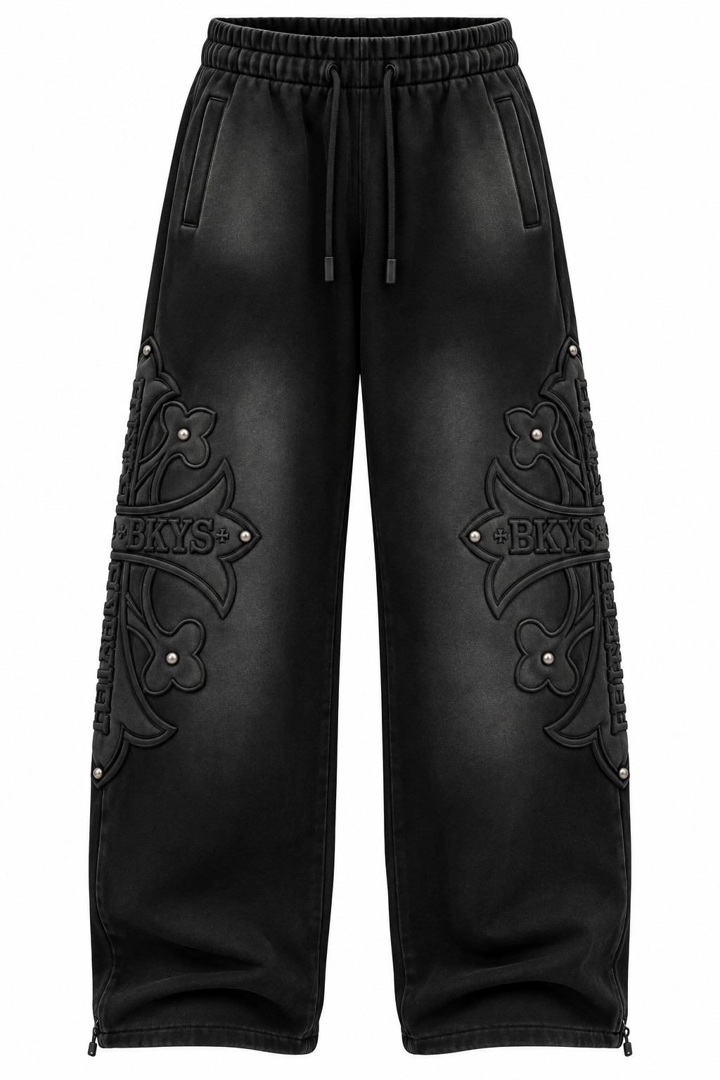 BKYS Cross F.Terry Long Pants - Black