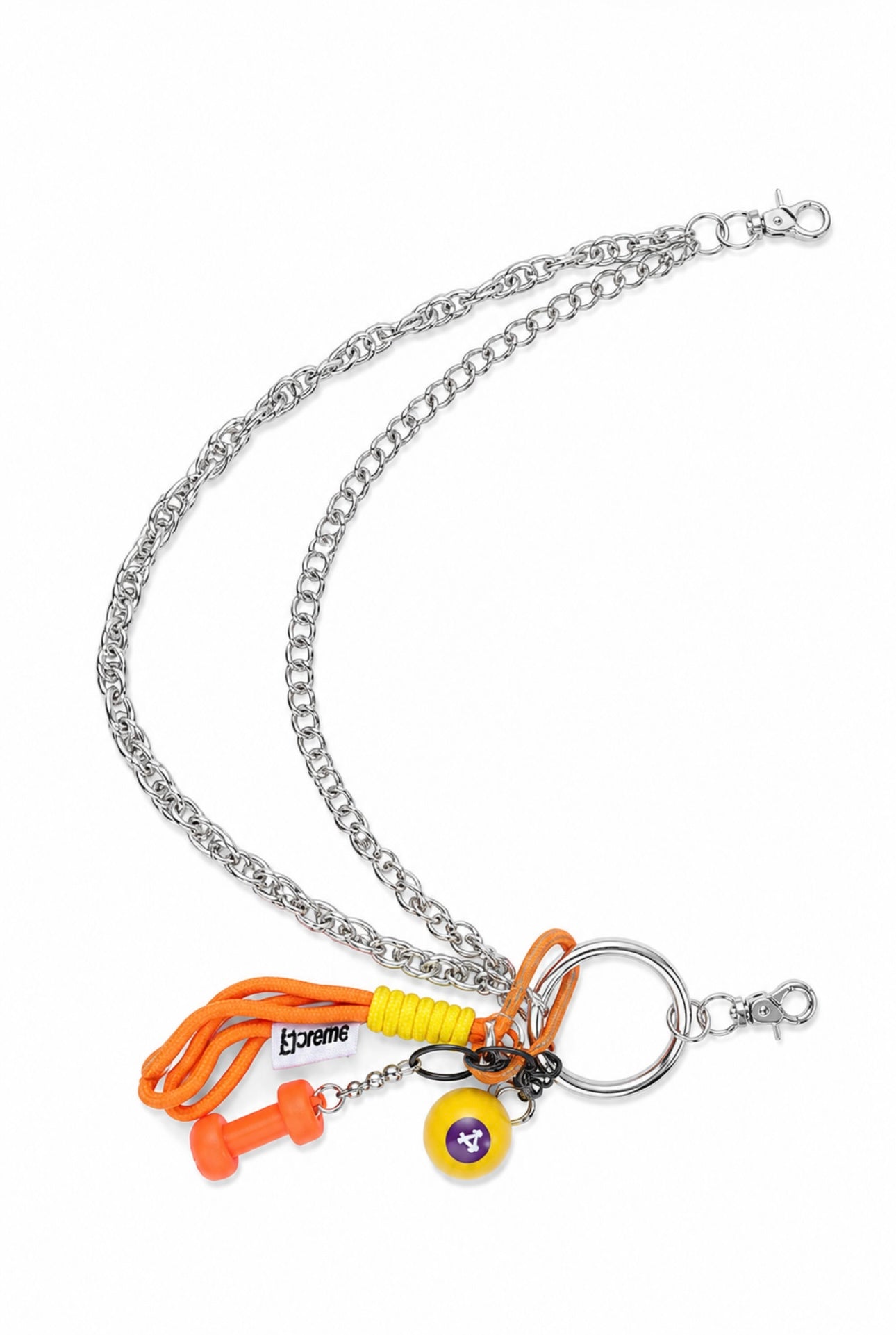 Orange Utility Charm Wallet Chain