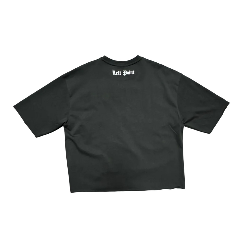 Left Point Angel Drip Graphic Crop