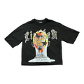 Left Point Crystal Skull Graphic Tee - Black