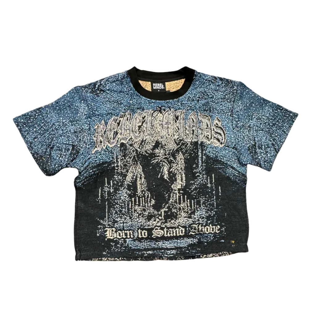 Rebel Minds Gothic Tee – Blue