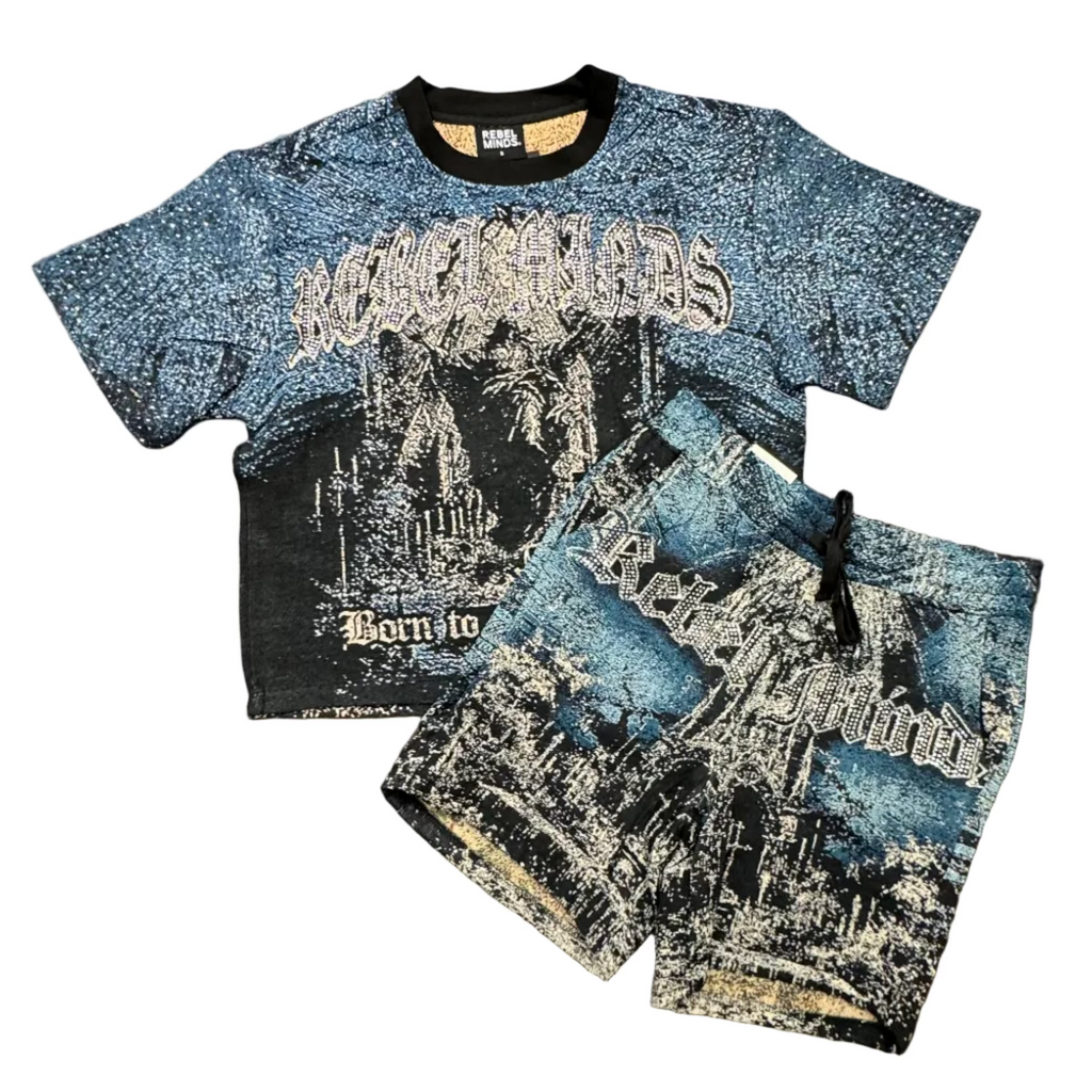 Rebel Minds Gothic Tee – Blue