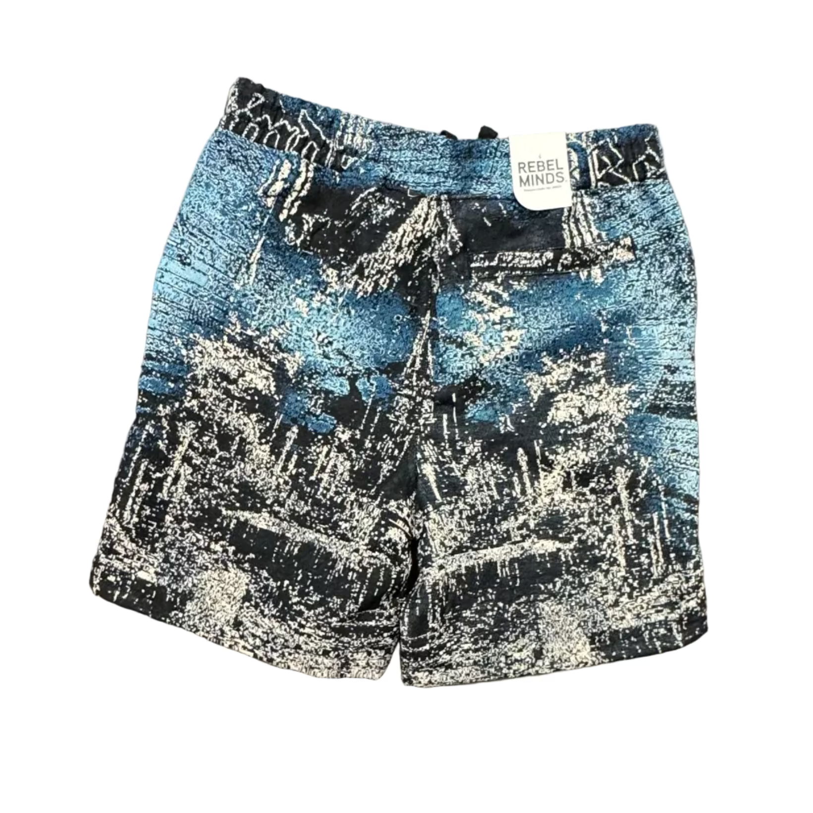 Rebel Minds Gothic Shorts – Blue