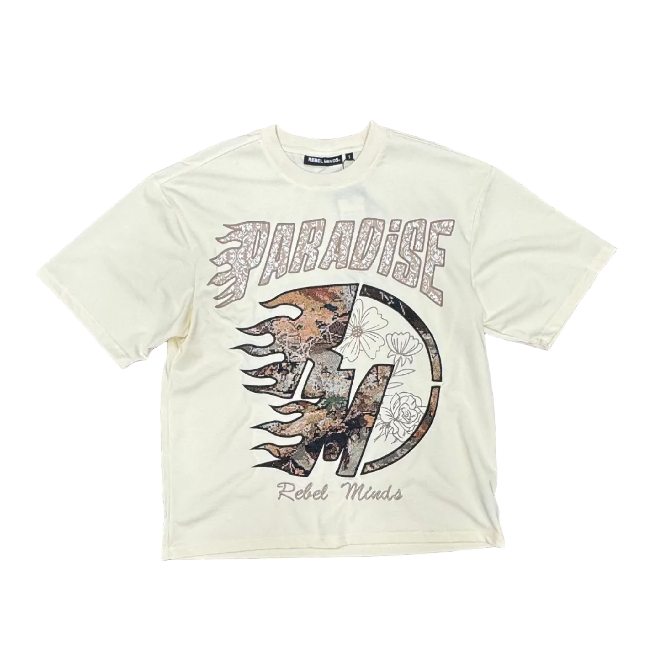 Rebel Minds Paradise Tee –Cream