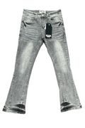 Roar Denim Stacked Flared Jeans- Grey
