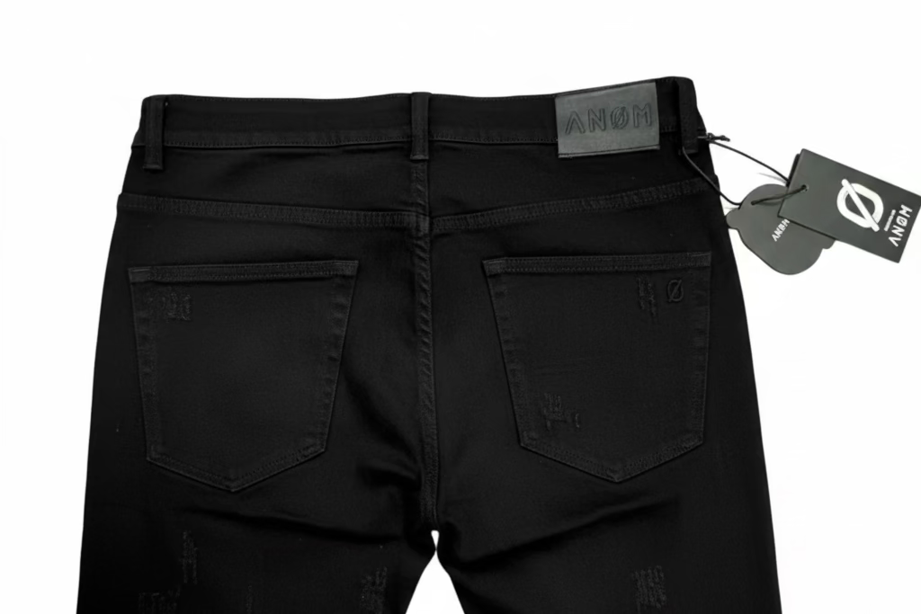 ANOM Distressed Skinny Jeans– Black