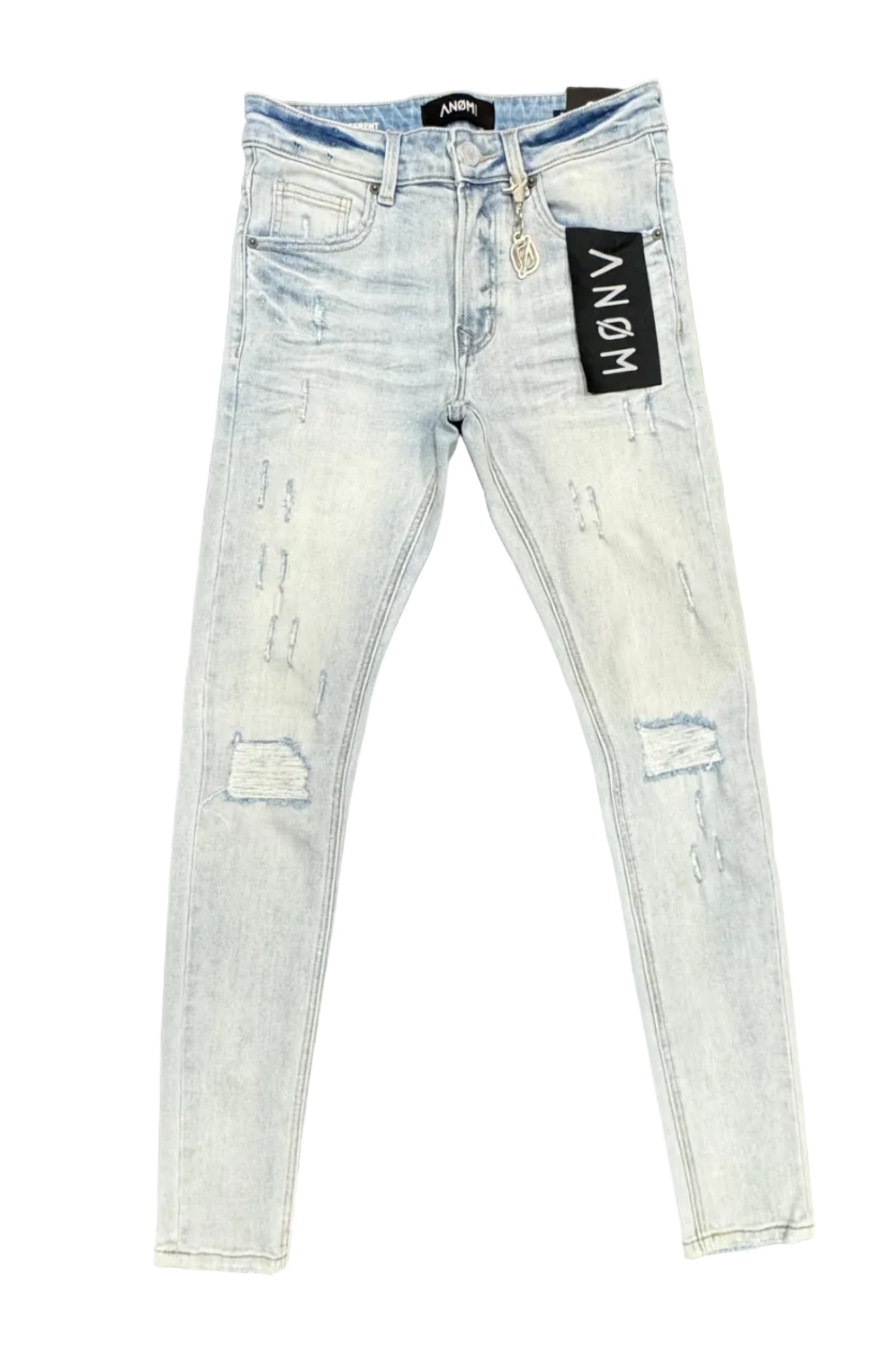 ANOM Distressed Skinny Jeans– Light Wash