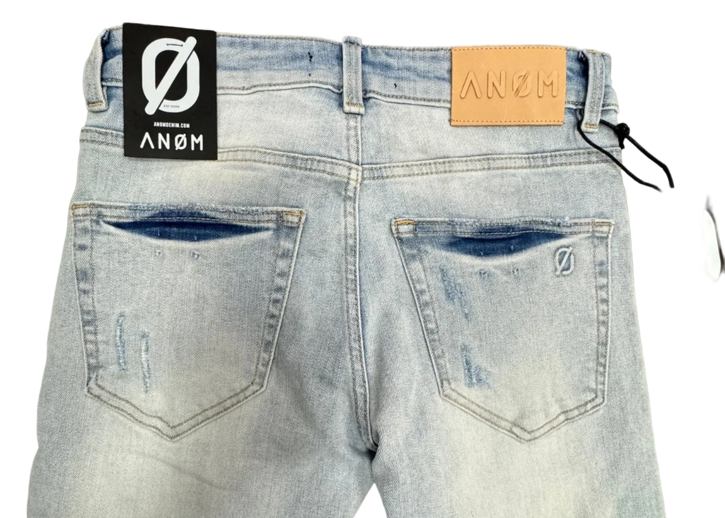 ANOM Distressed Skinny Jeans– Light Wash