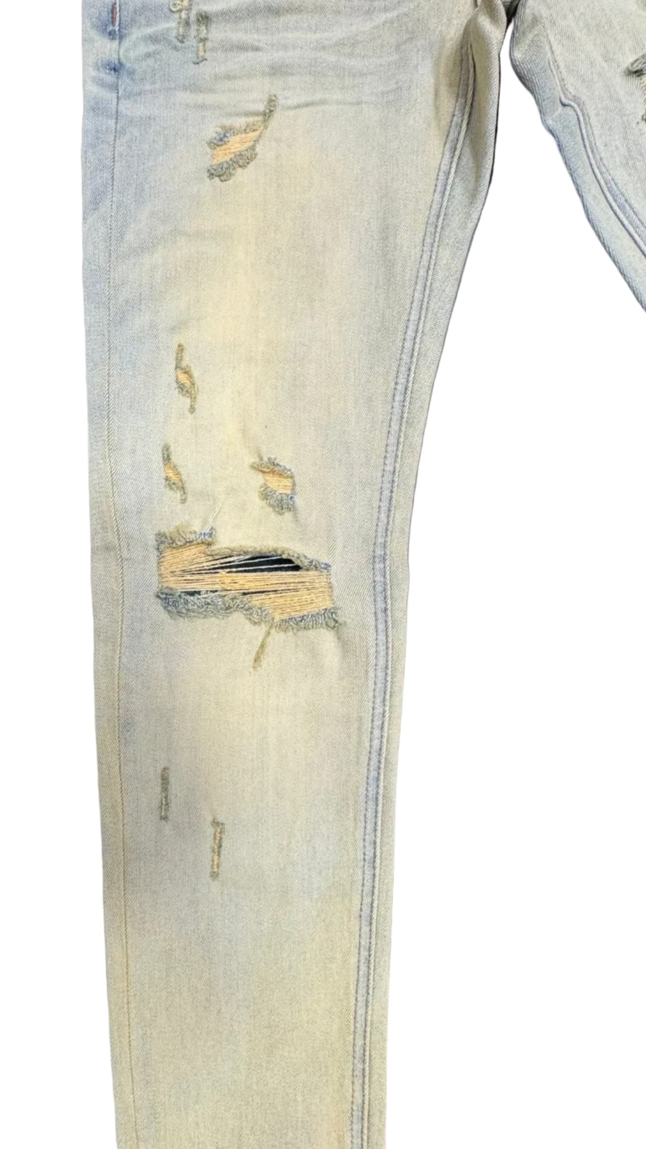 ANOM Distressed Skinny Jeans– Sand
