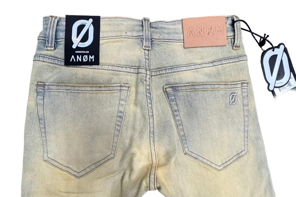 ANOM Distressed Skinny Jeans– Sand