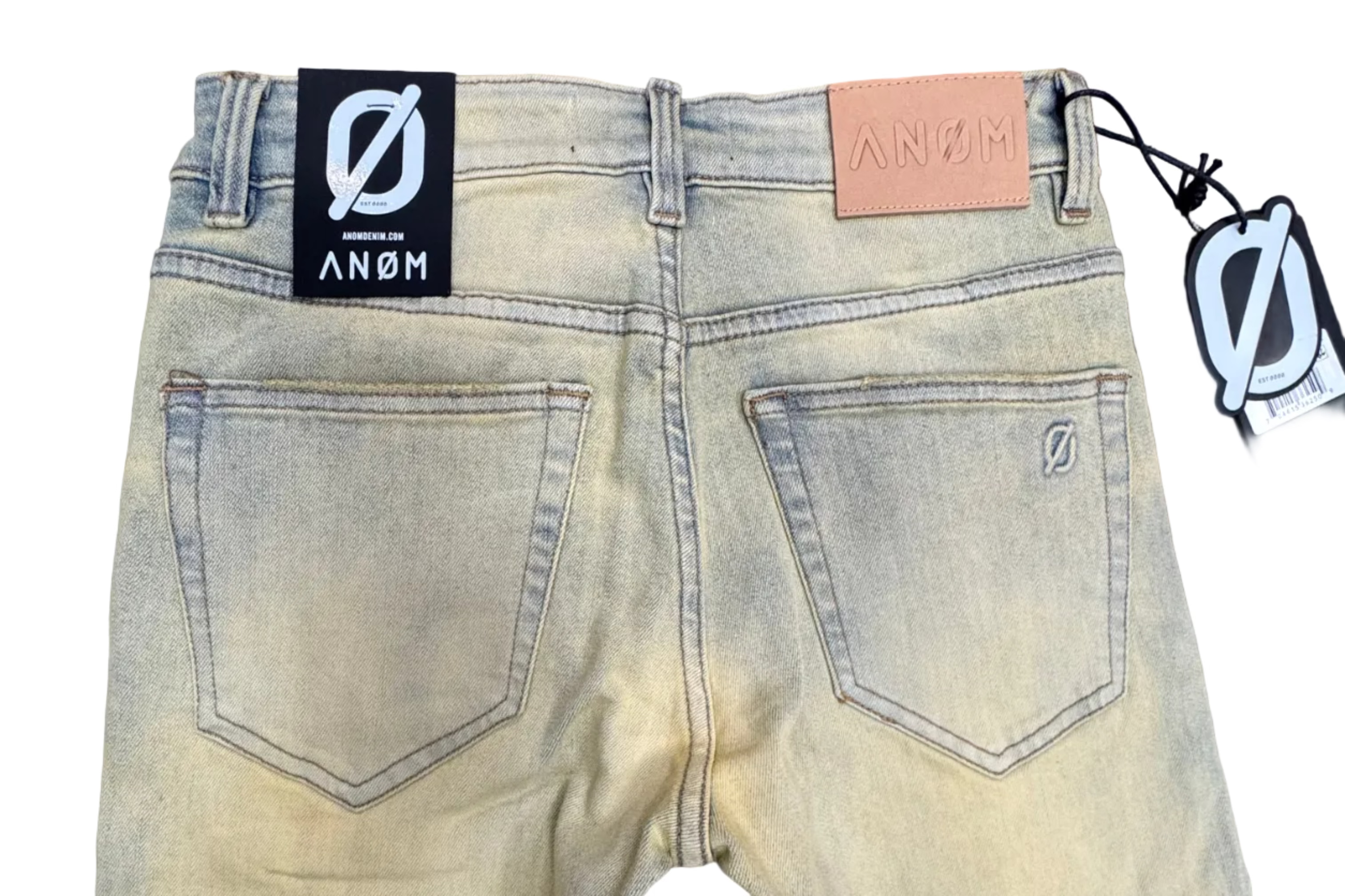 ANOM Distressed Skinny Jeans– Sand