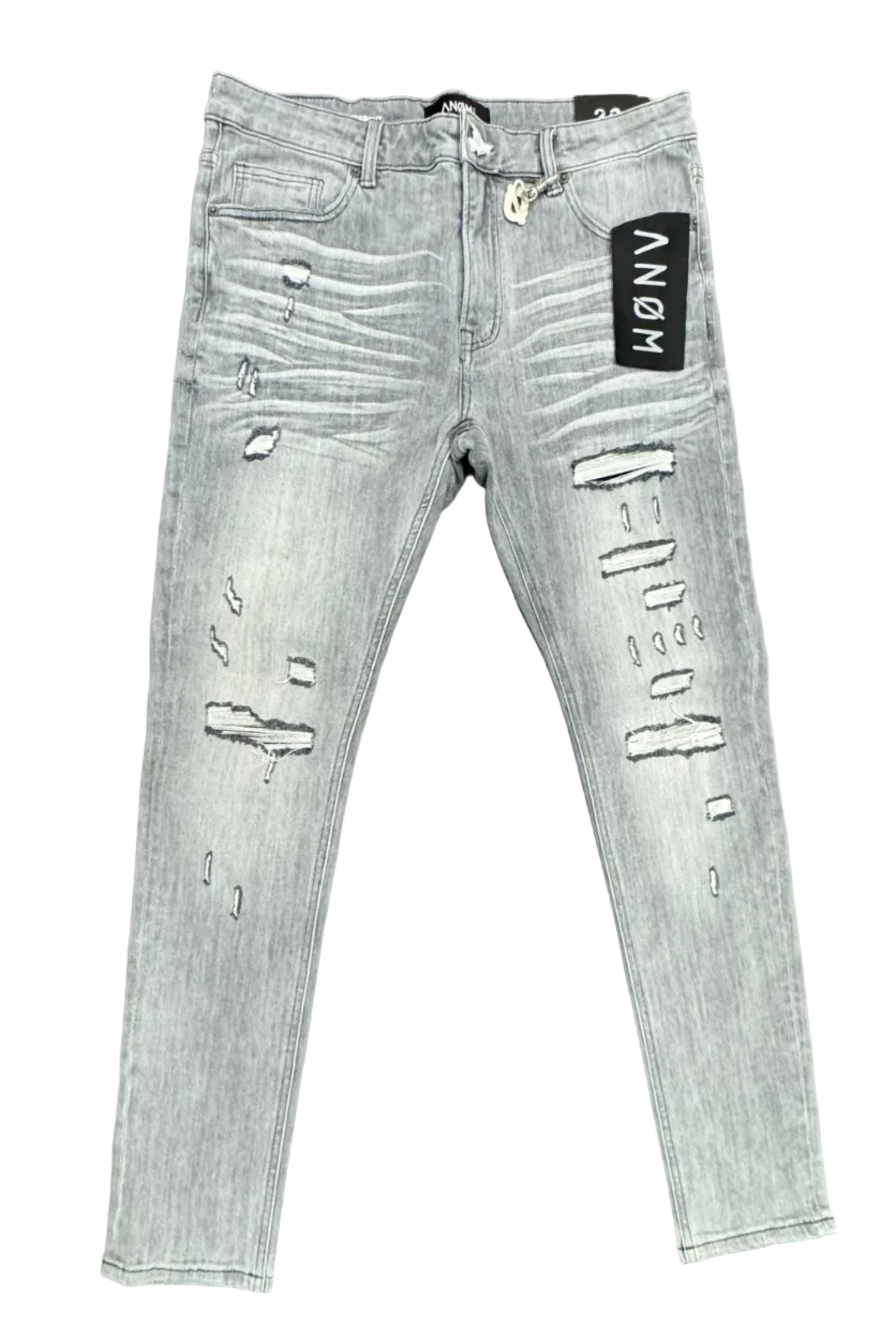 ANOM Distressed Skinny Jeans– Grey
