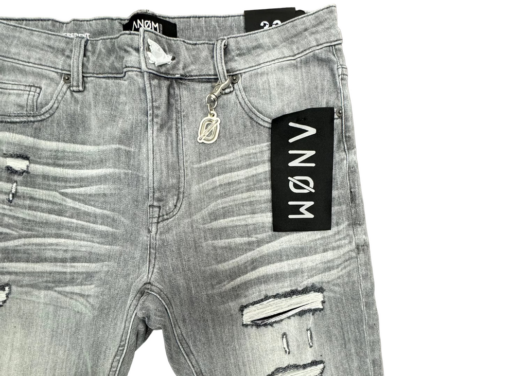 ANOM Distressed Skinny Jeans– Grey