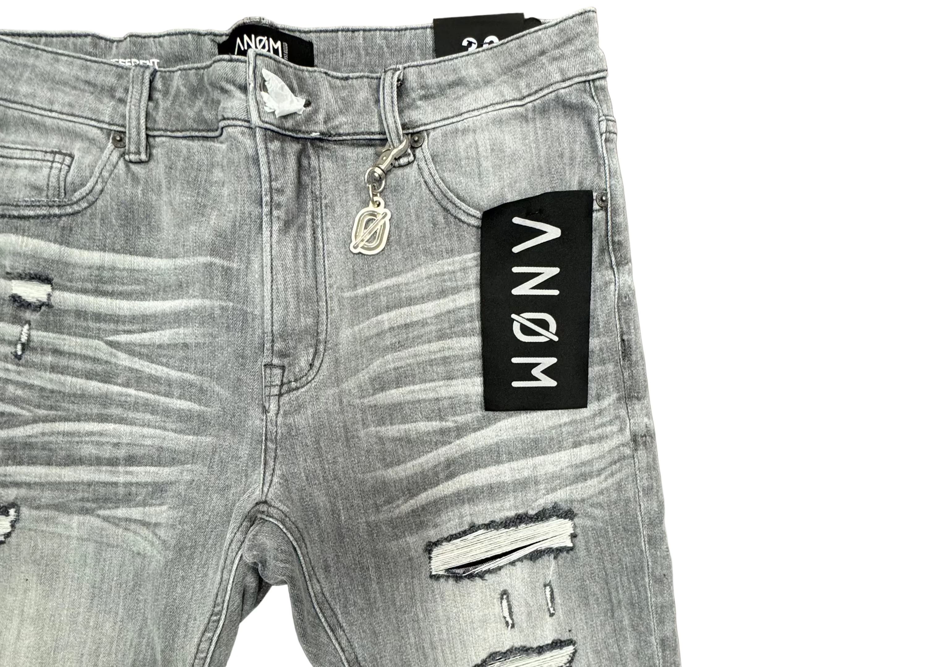 ANOM Distressed Skinny Jeans– Grey