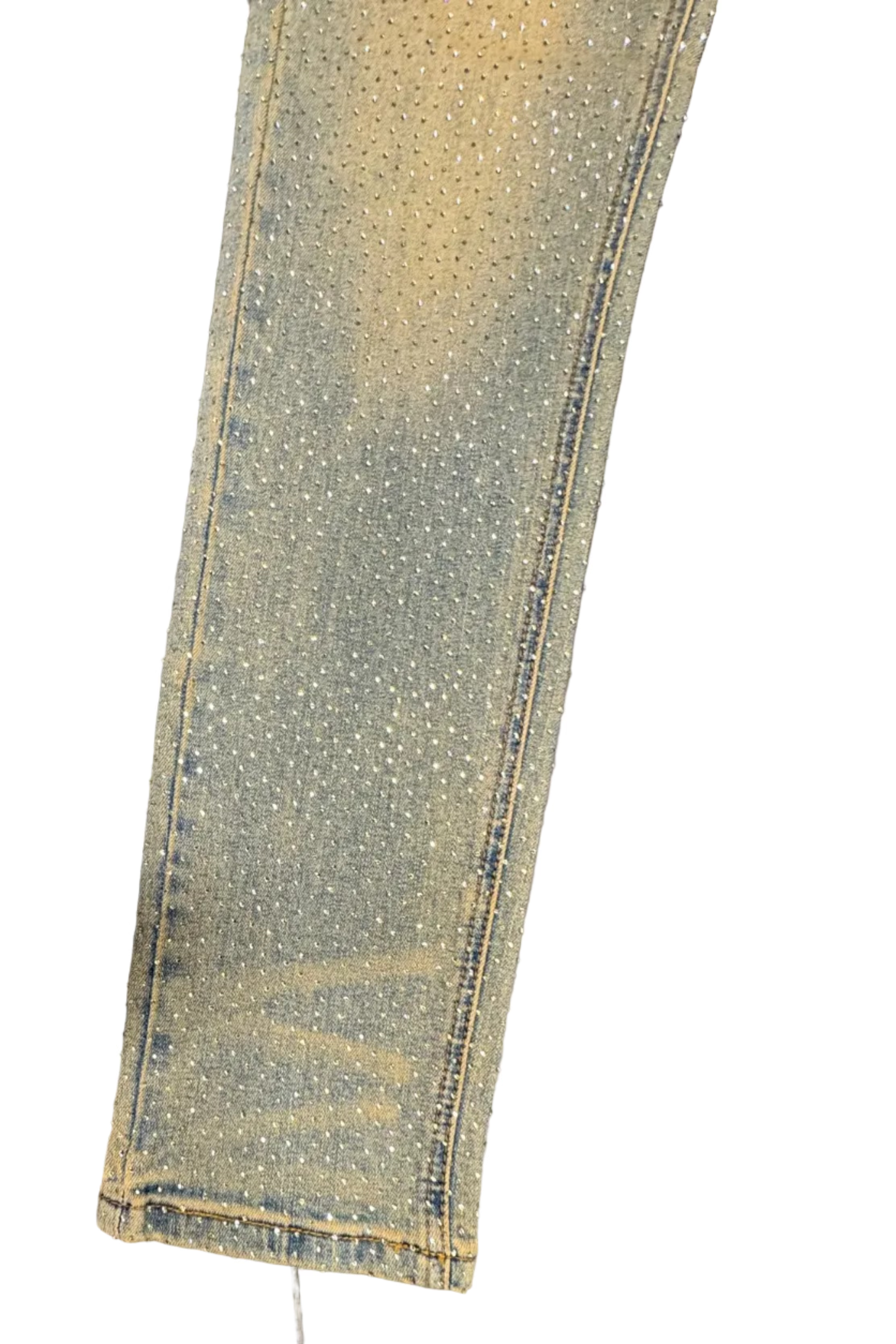 KDNK Skinny Rhinestone Jeans– V.Lt