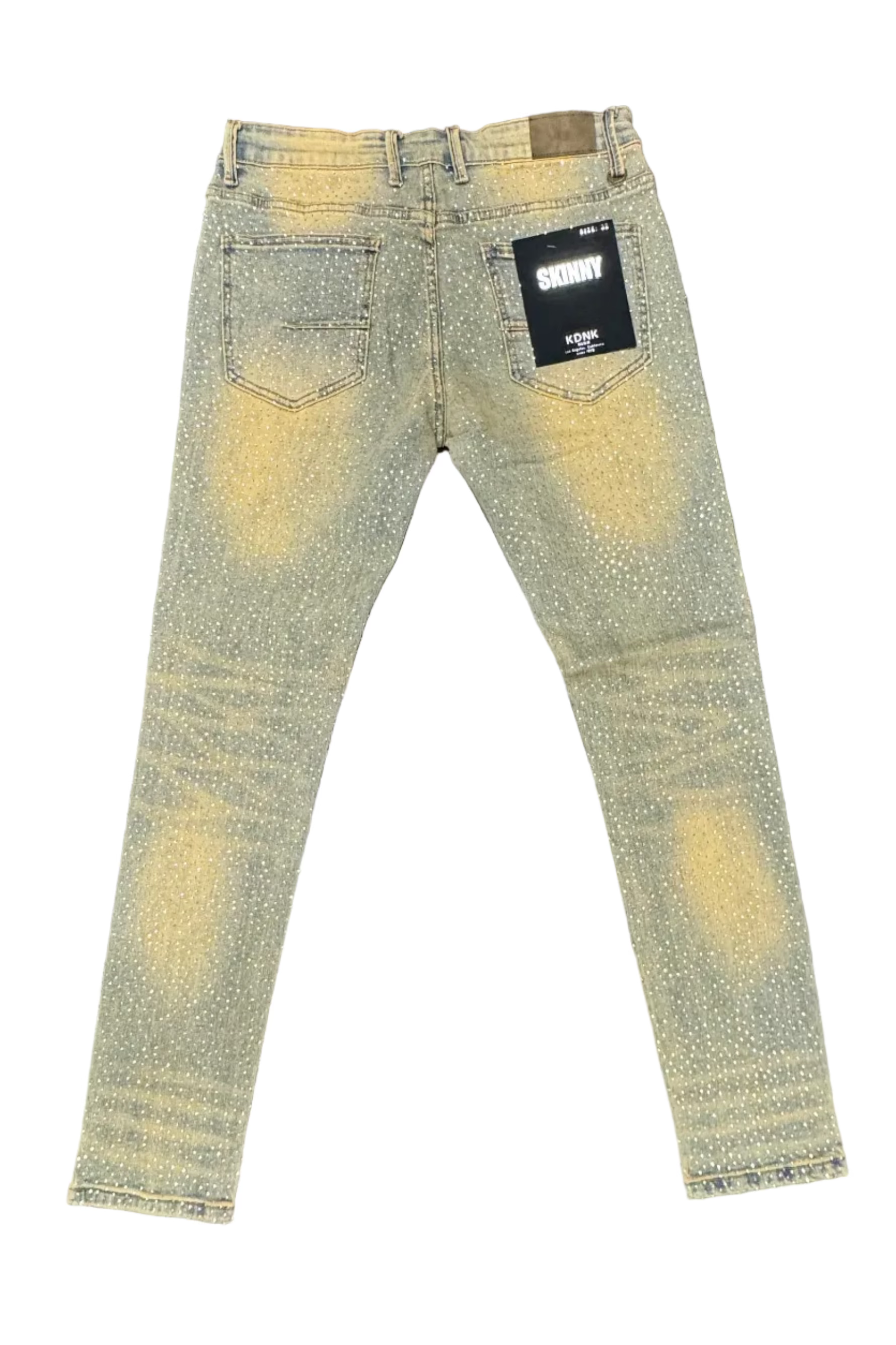 KDNK Skinny Rhinestone Jeans– V.Lt
