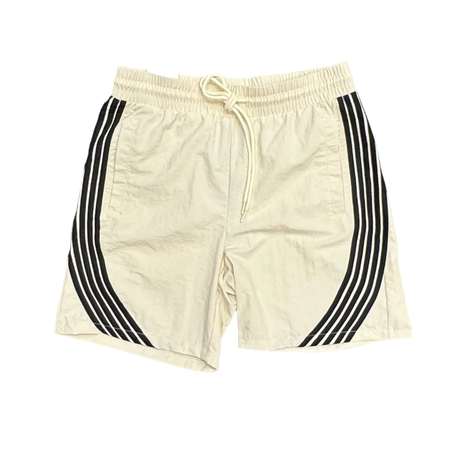 Rebel Minds Cream Nylon Shorts