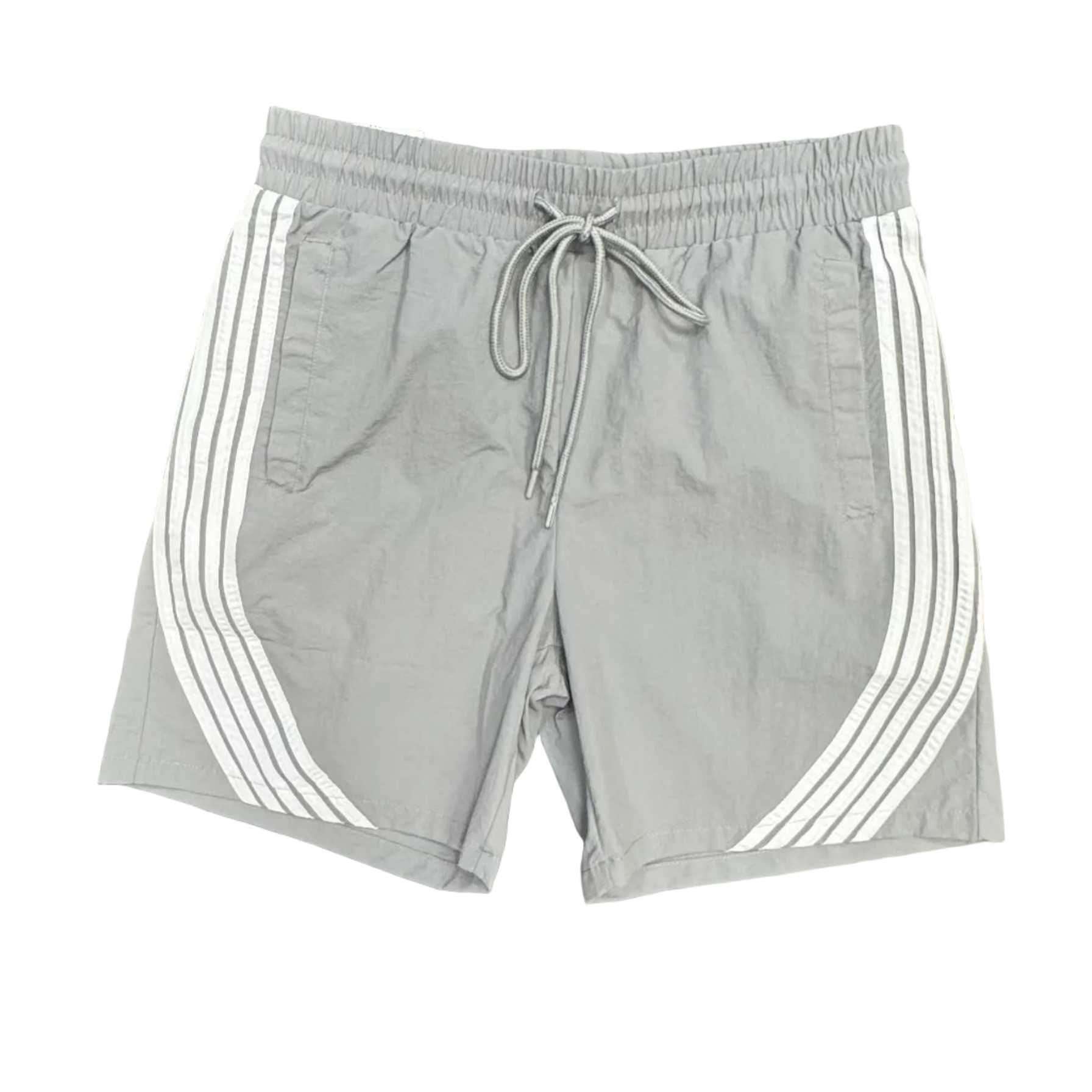 Rebel Minds Gray Nylon Shorts