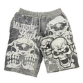 Majestik "Skull Inferno" Shorts– Grey