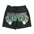 Rebel Minds "High Life" Graphic Shorts– Black