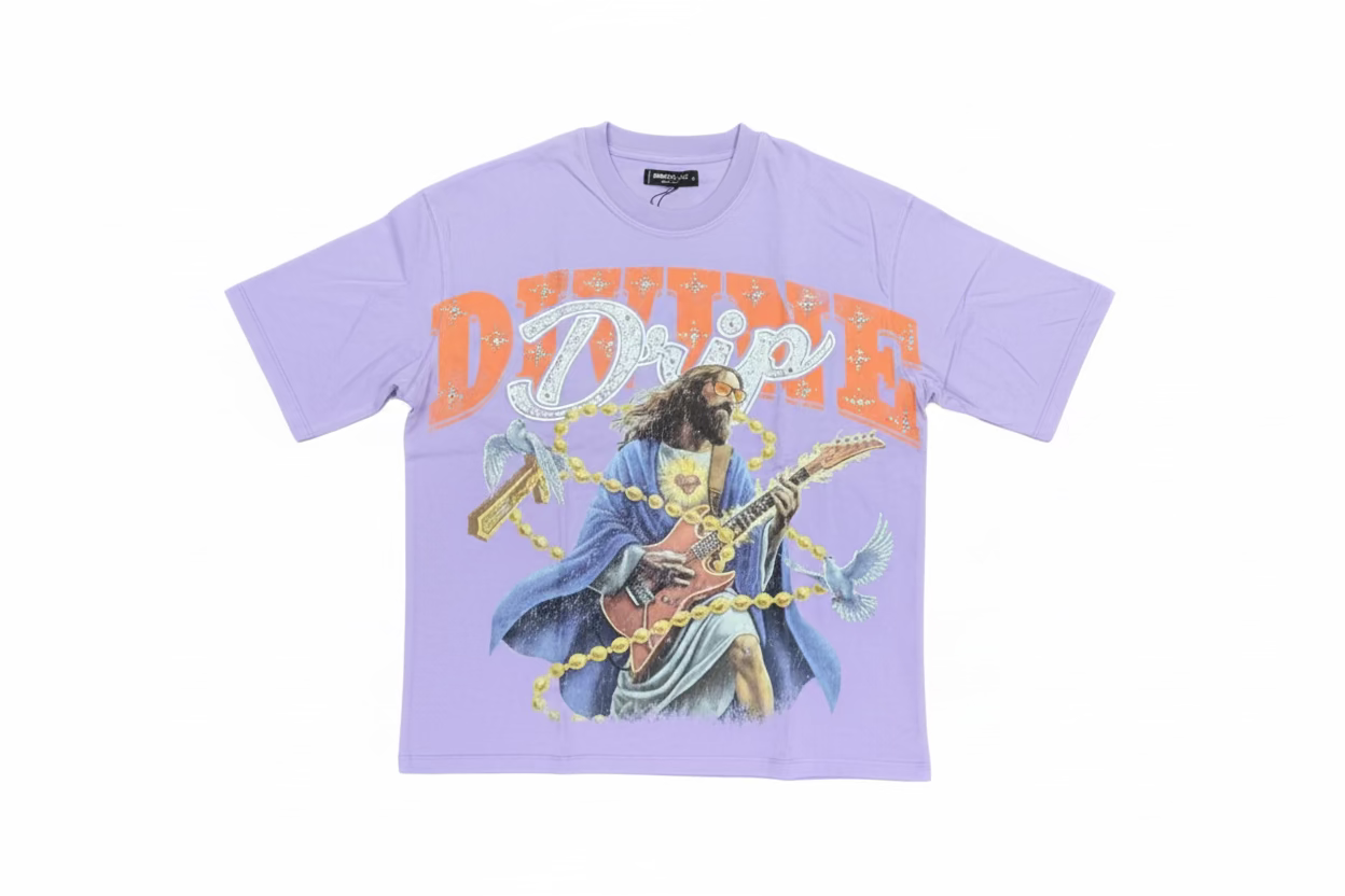 Roku Studio Drip Tee- Lavender