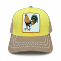 Rooster Patch Trucker Hat – Yellow/Tan