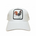 Rooster Patch Trucker Hat – White