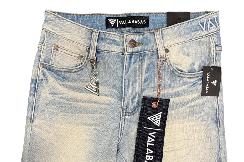VALABASAS Light Wash Skinny Jeans