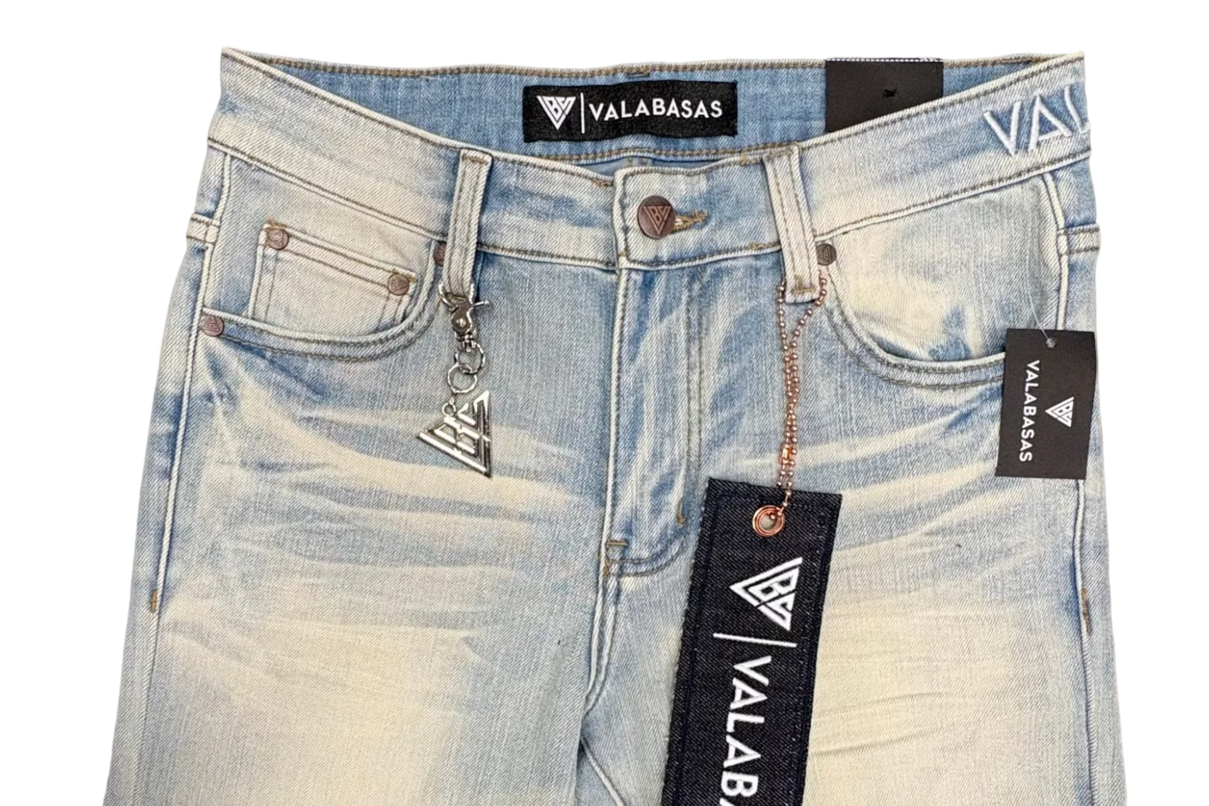 VALABASAS Light Wash Skinny Jeans