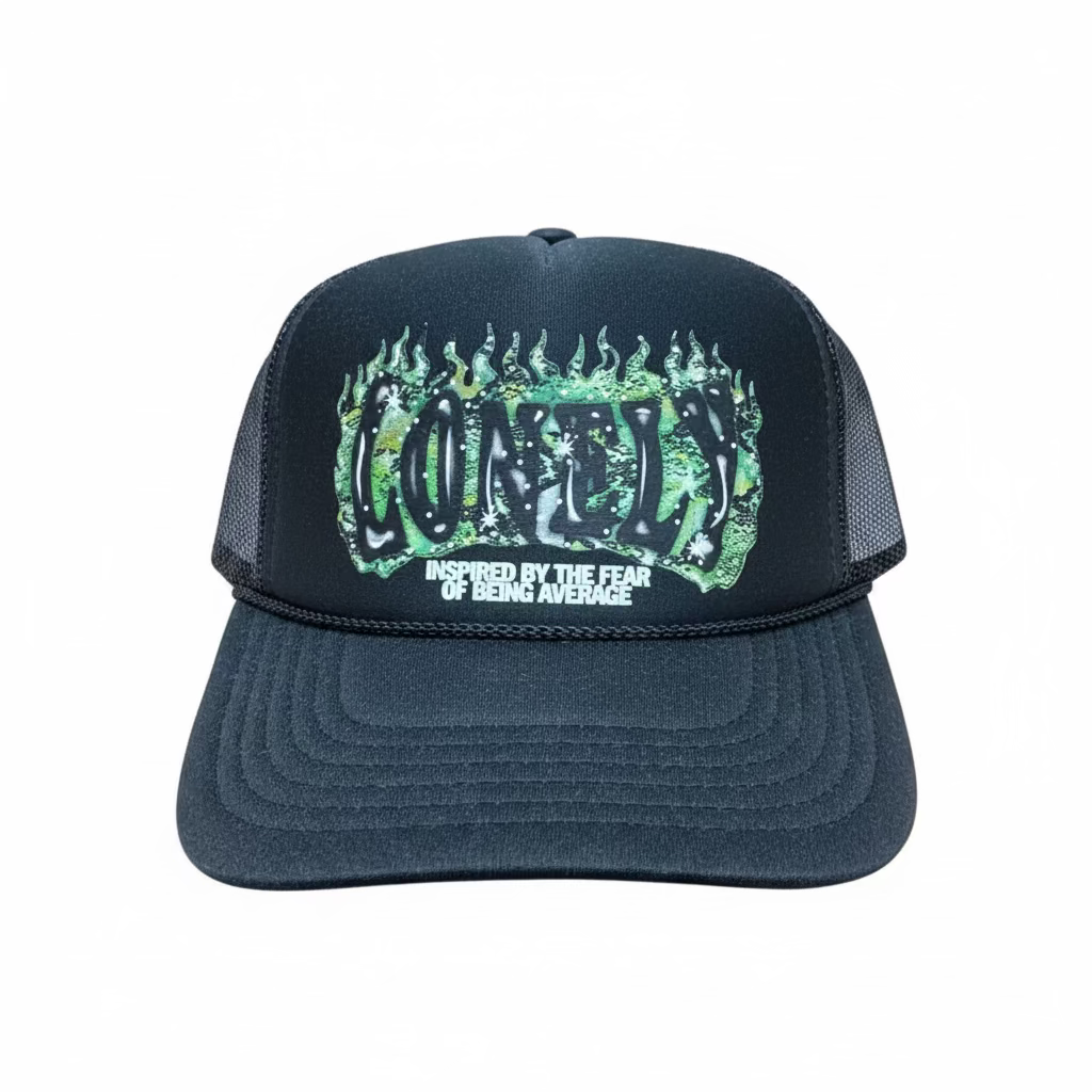 Lonely "Green Flame" Trucker Hat