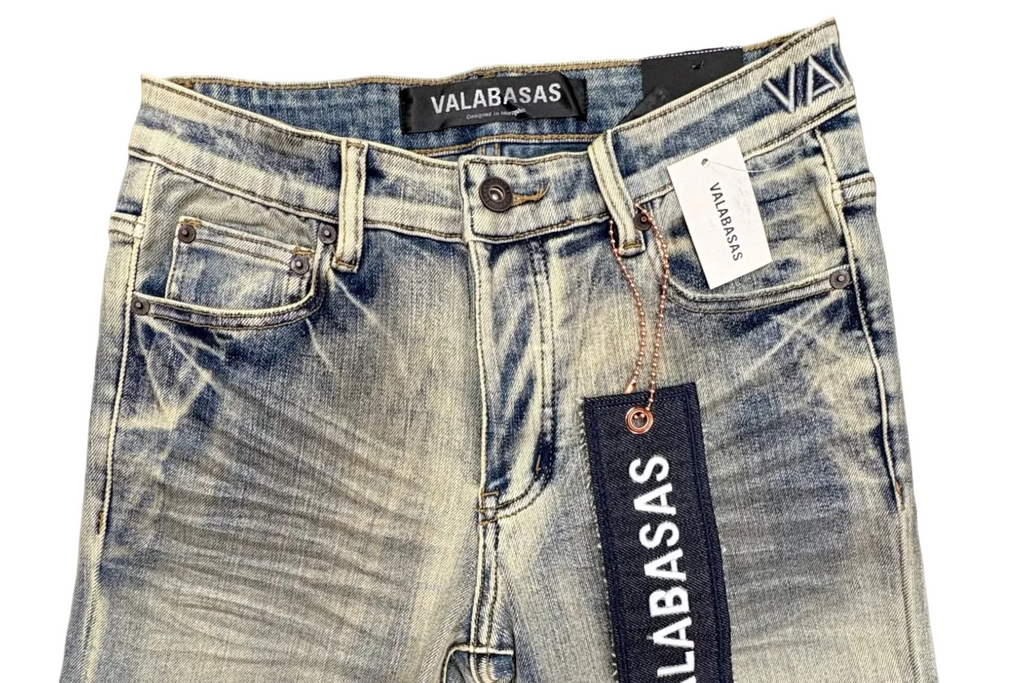 VALABASAS Lt Blue Washed Skinny Jeans