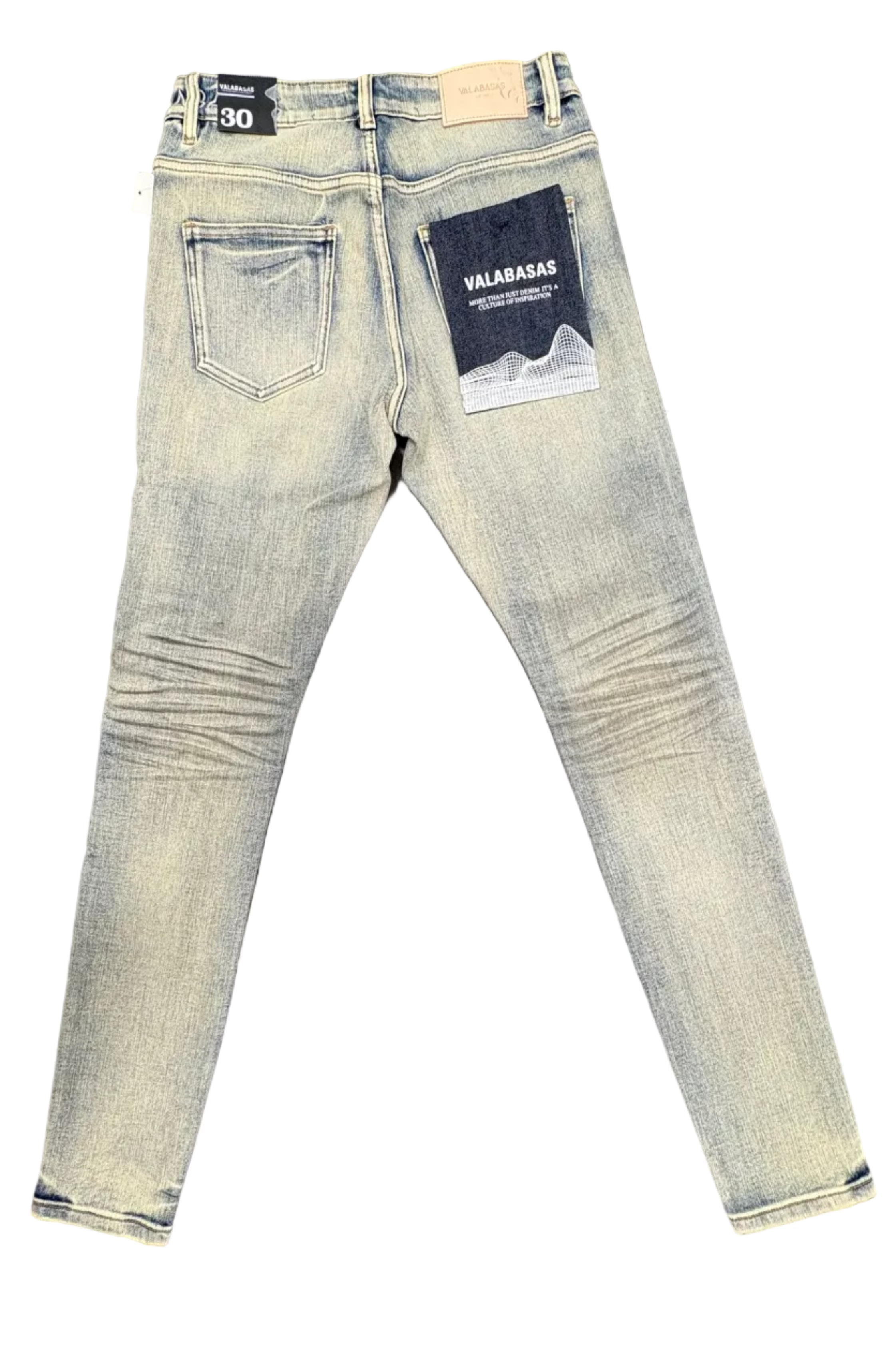 VALABASAS Lt Blue Washed Skinny Jeans
