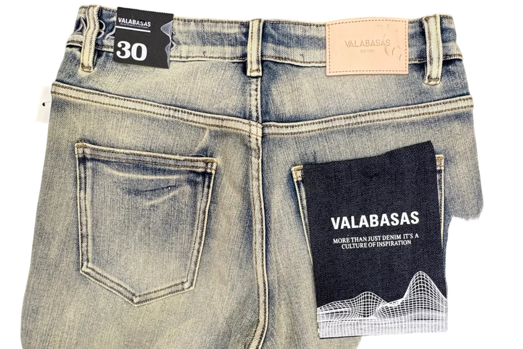 VALABASAS Lt Blue Washed Skinny Jeans